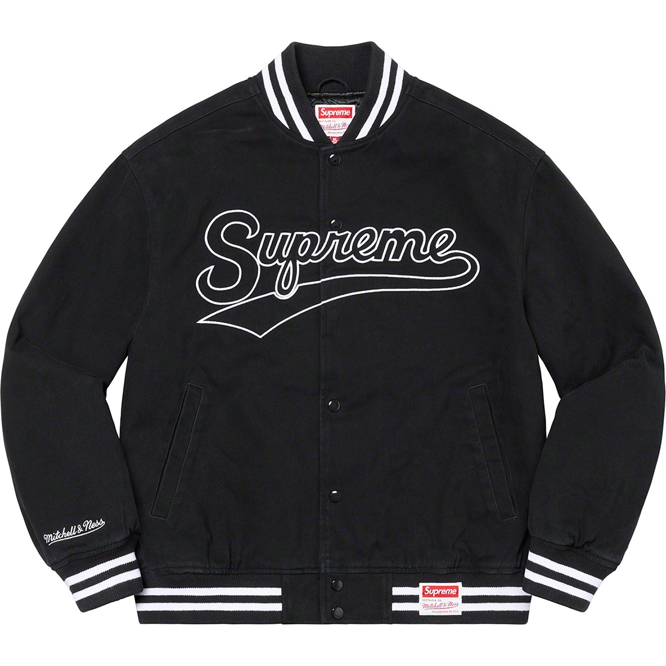 Supreme®/Mitchell & Ness® Doughboy Twill Varsity Jacket view 7